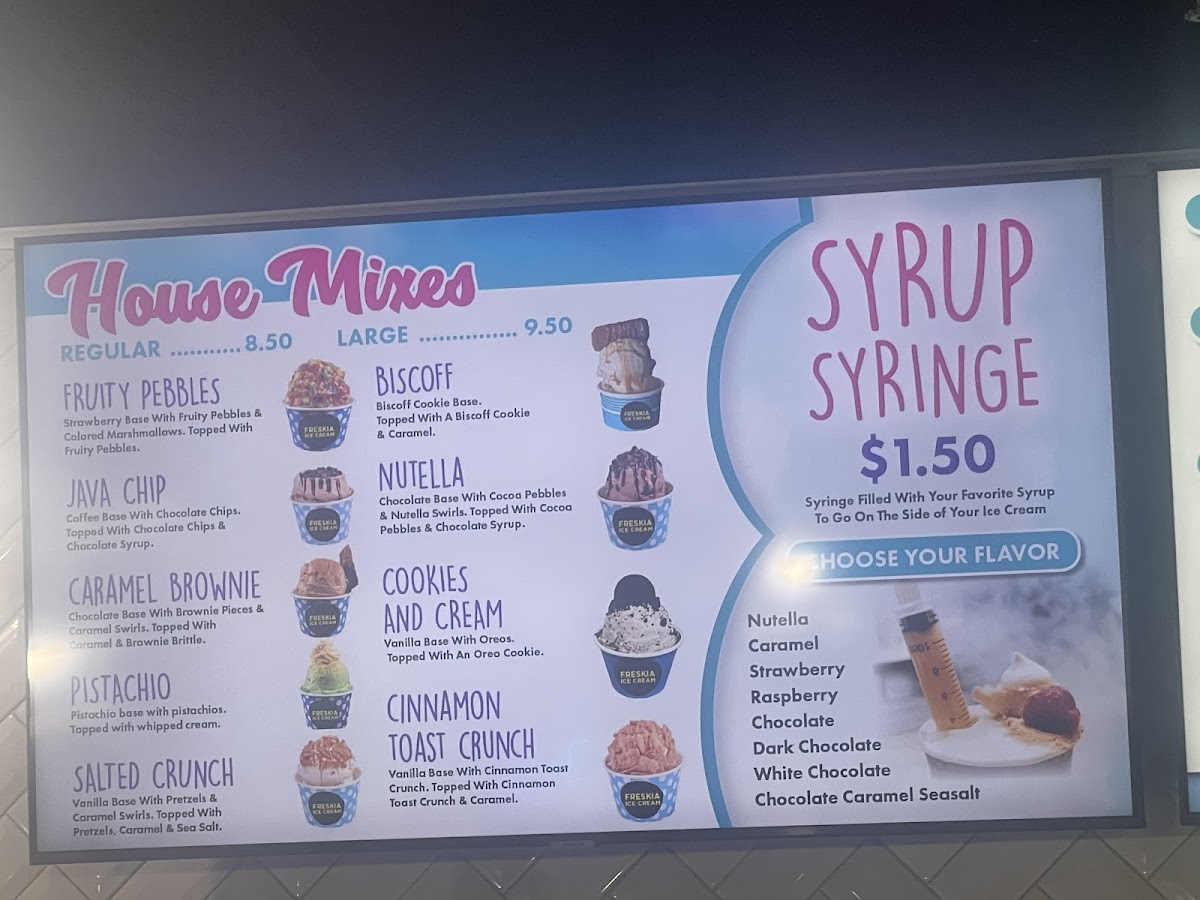 Freskia Ice Cream Photo Menu 3