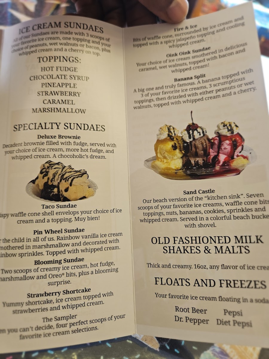 Squigley's Ice Cream & Treats Photo Menu 1