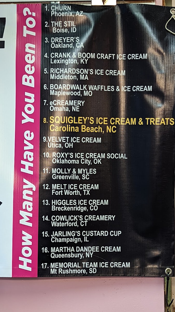 Squigley's Ice Cream & Treats Photo Menu 4