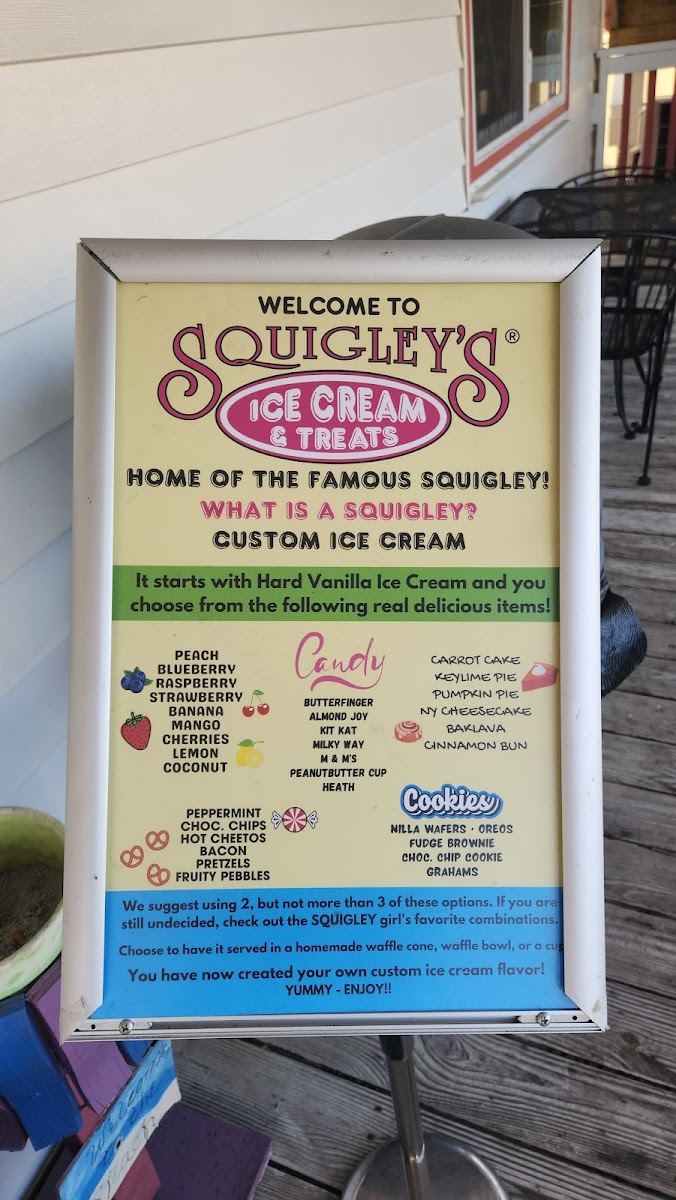 Squigley's Ice Cream & Treats Photo Menu 7