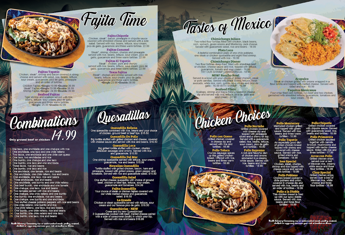 El Tapatio Photo Menu 3