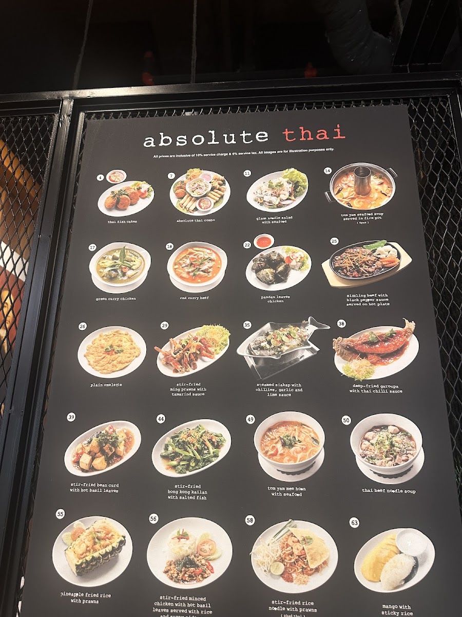 Absolute Thai @ MyTown Shopping Centre Photo Menu 1