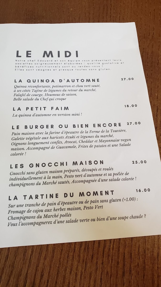 Ou Bien Encore Photo Menu 3