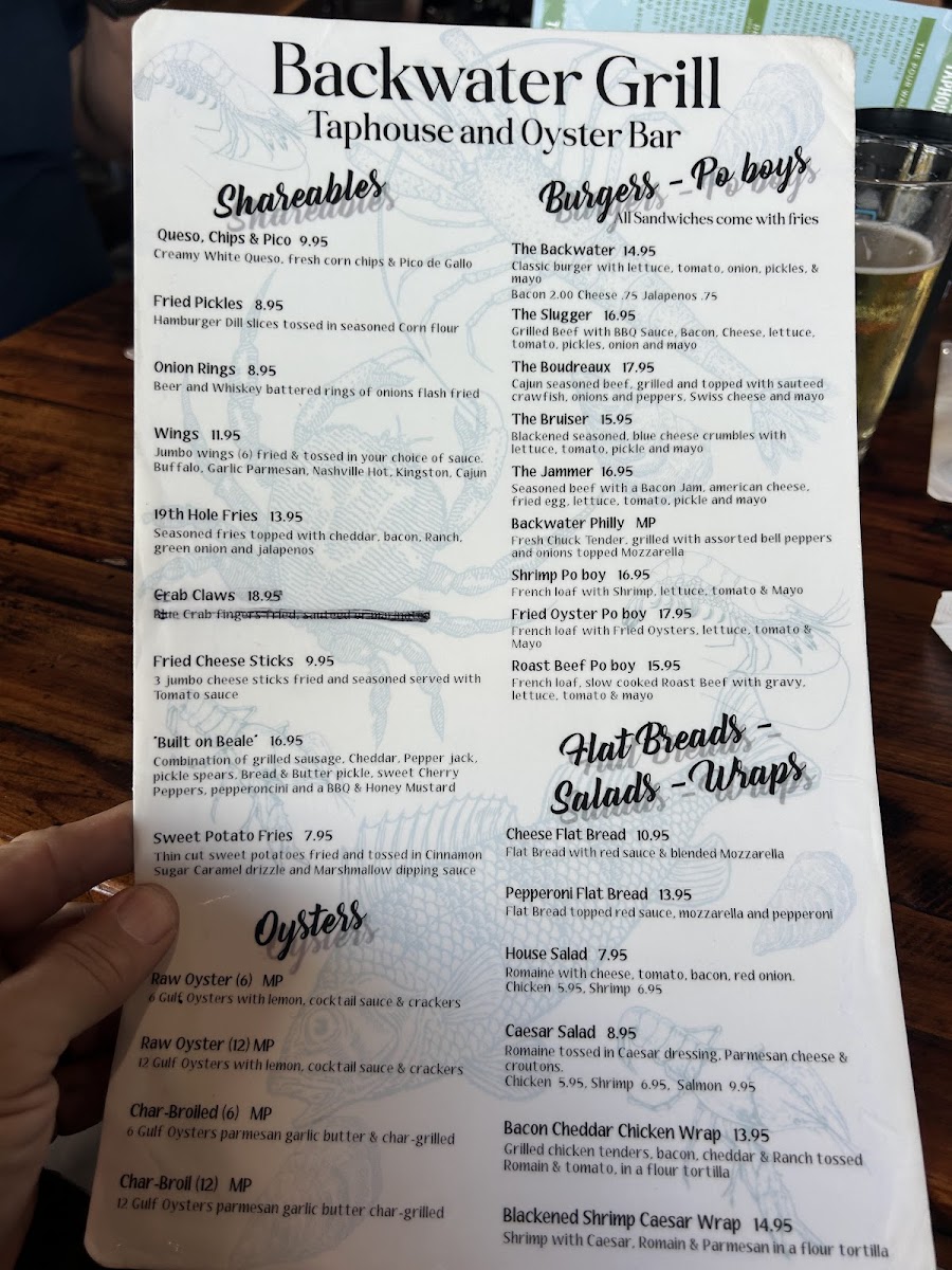 Backwater Grill Photo Menu 3