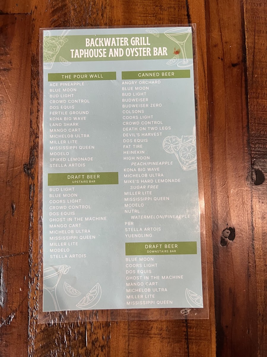 Backwater Grill Photo Menu 5