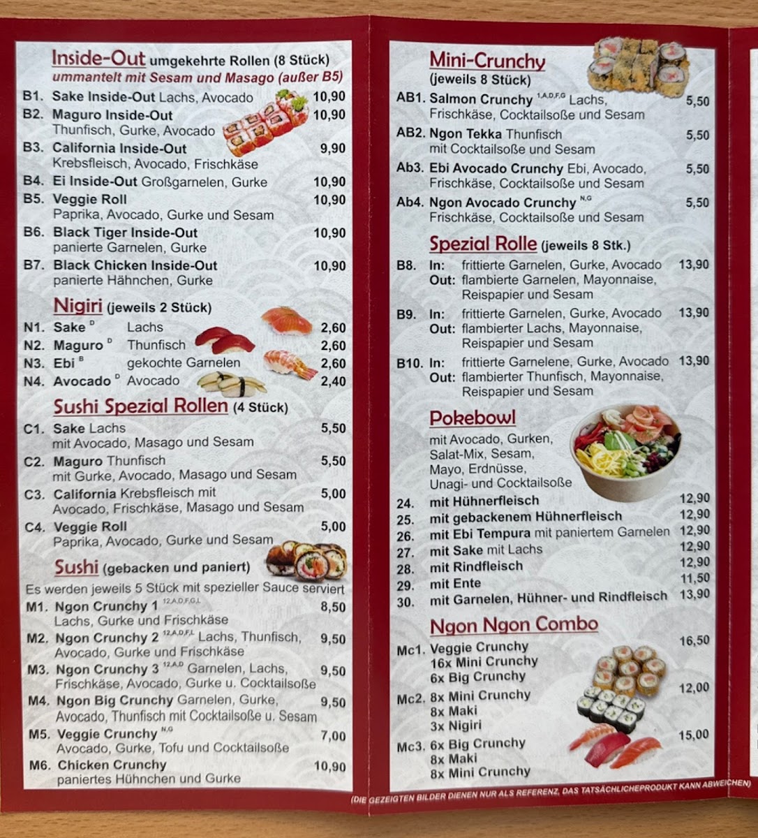 Asia Ngon- Oberhausen Photo Menu 1