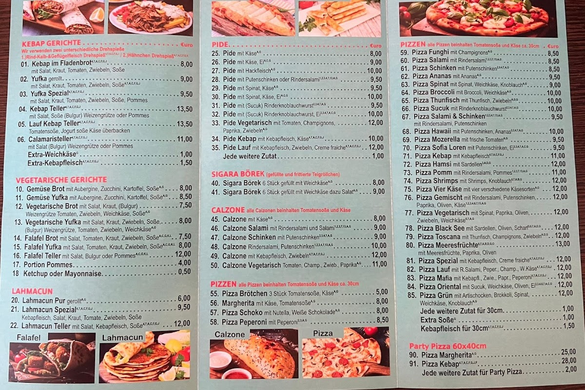 Lauf Kebap Photo Menu 1