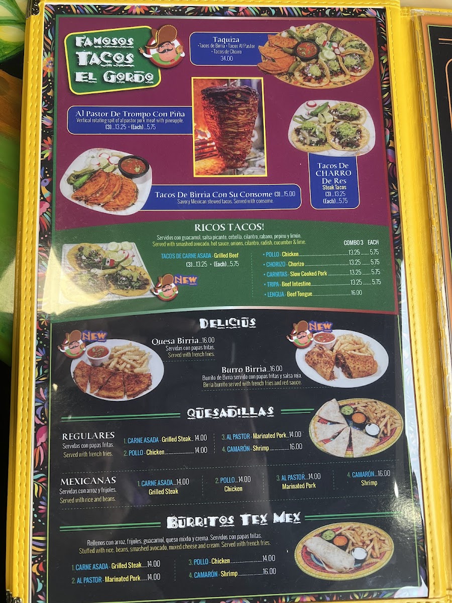 El Mexicano Tacos El Gordo 2 Photo Menu 2