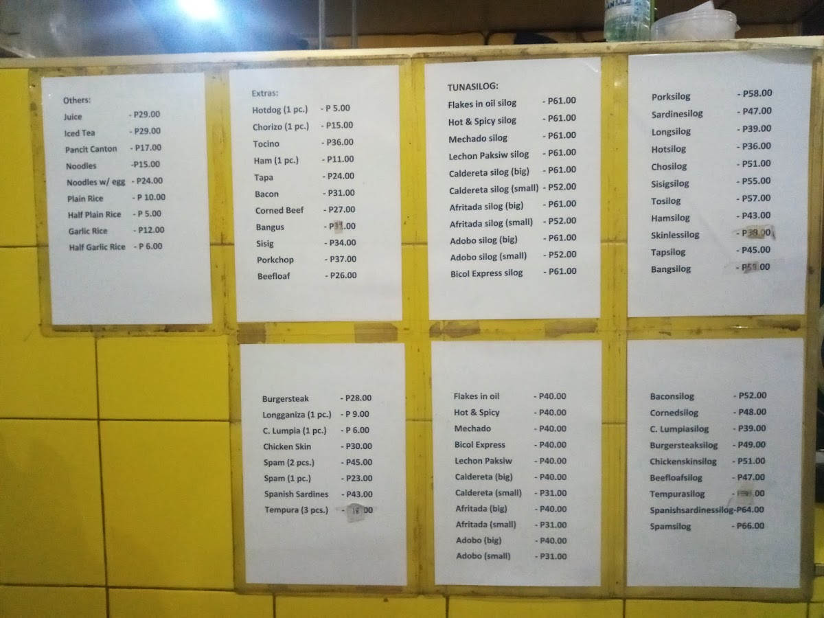 Silogan ni Gian Photo Menu 3