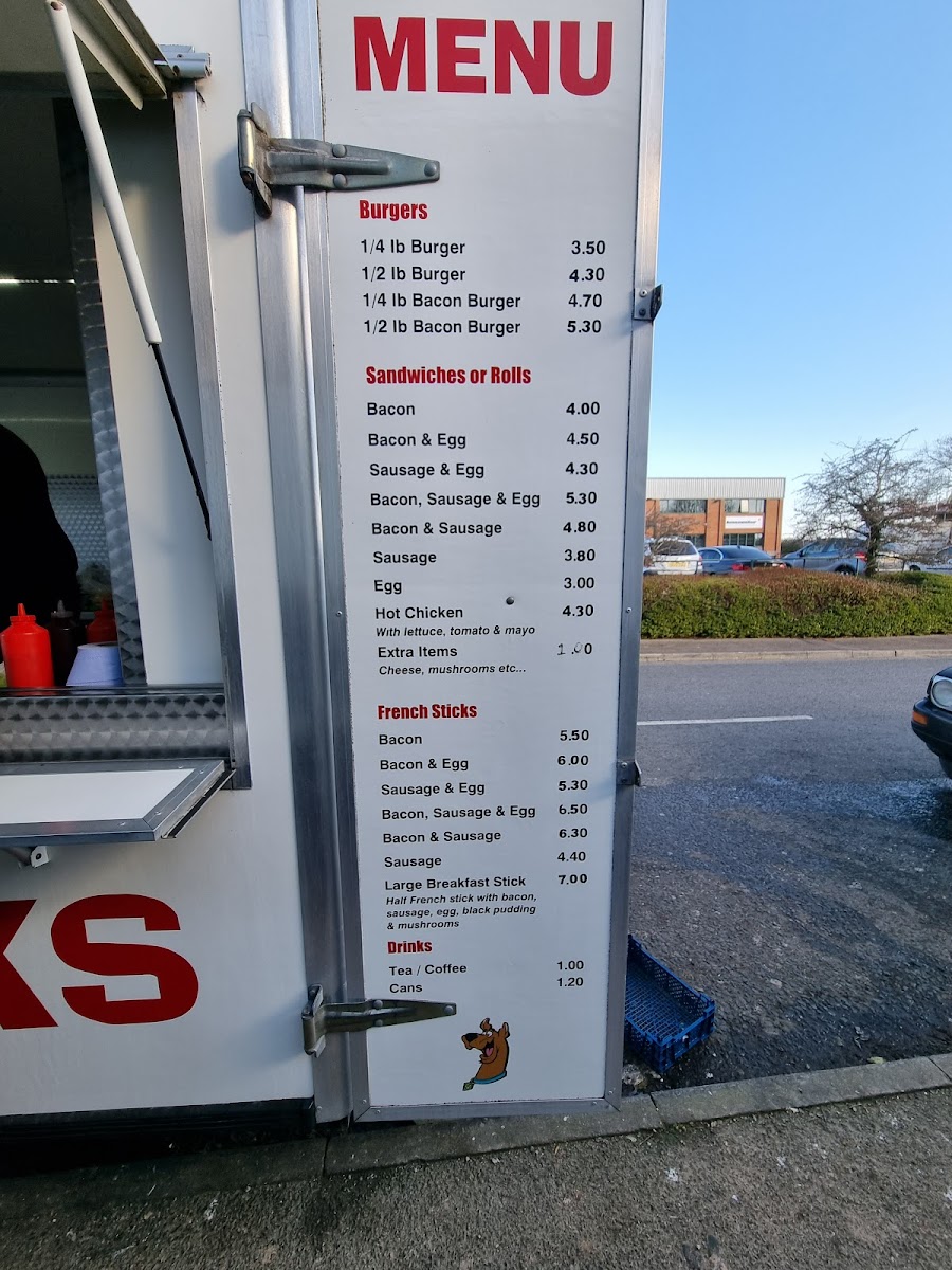 Scooby Snacks Photo Menu 1