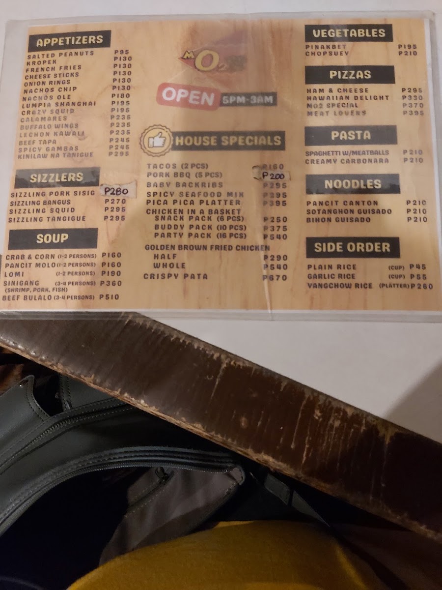 MO2 Restobar Cebu Photo Menu 8