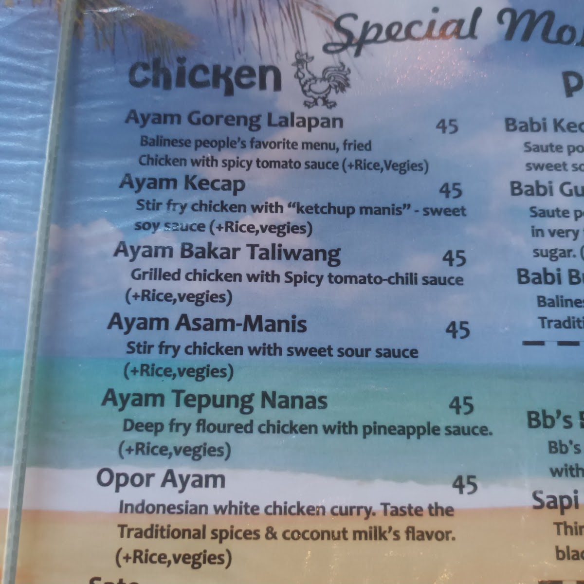 Warung Beach Breeze Photo Menu 9