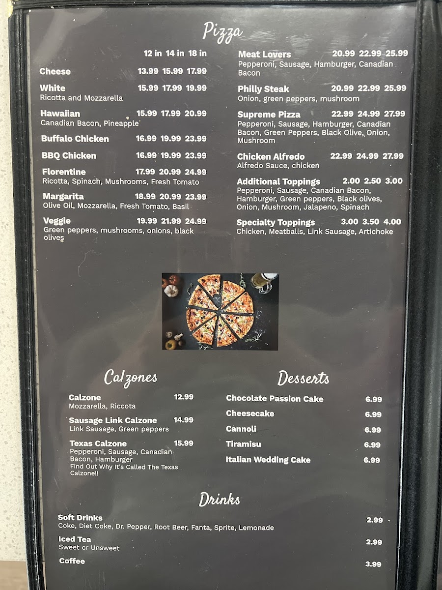 Joes Italian Restaurant Photo Menu 3