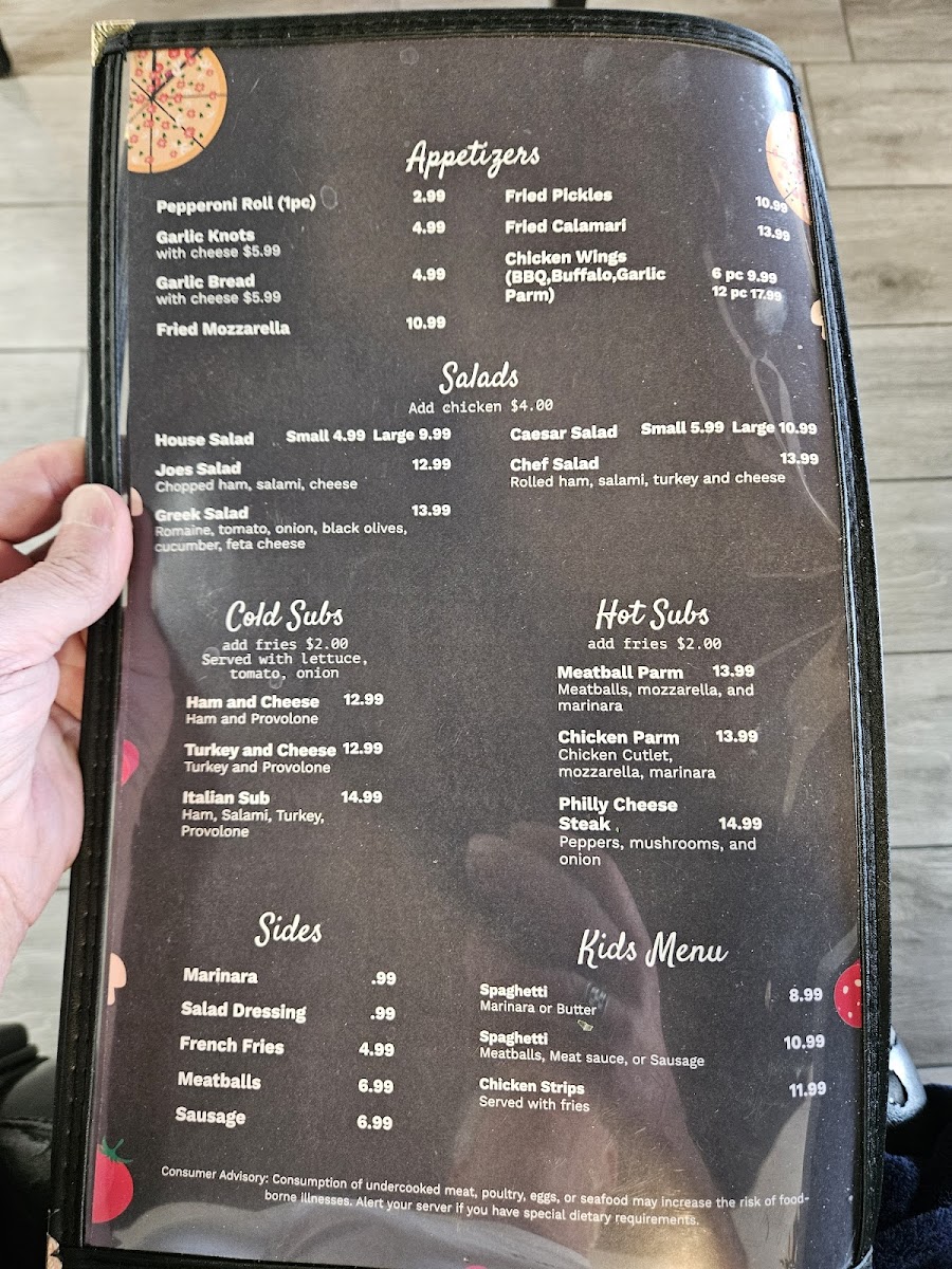 Joes Italian Restaurant Photo Menu 5