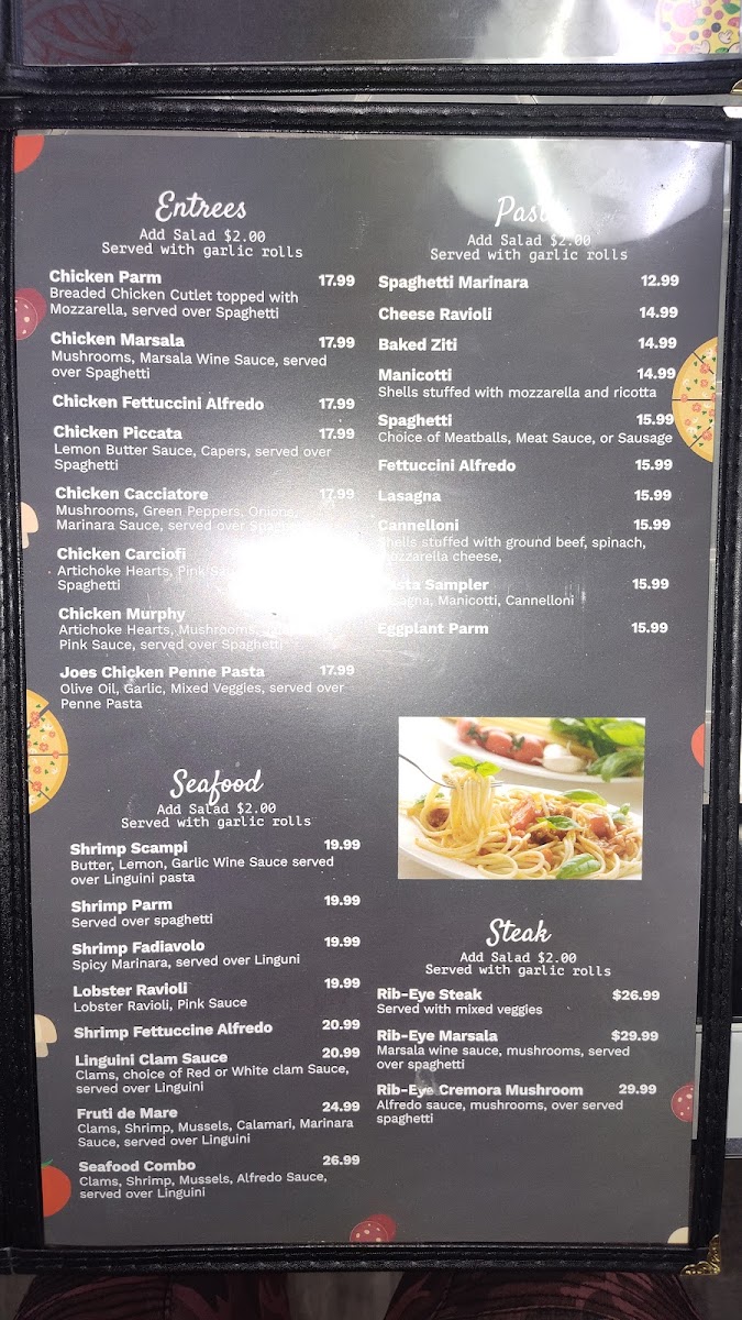 Joes Italian Restaurant Photo Menu 7