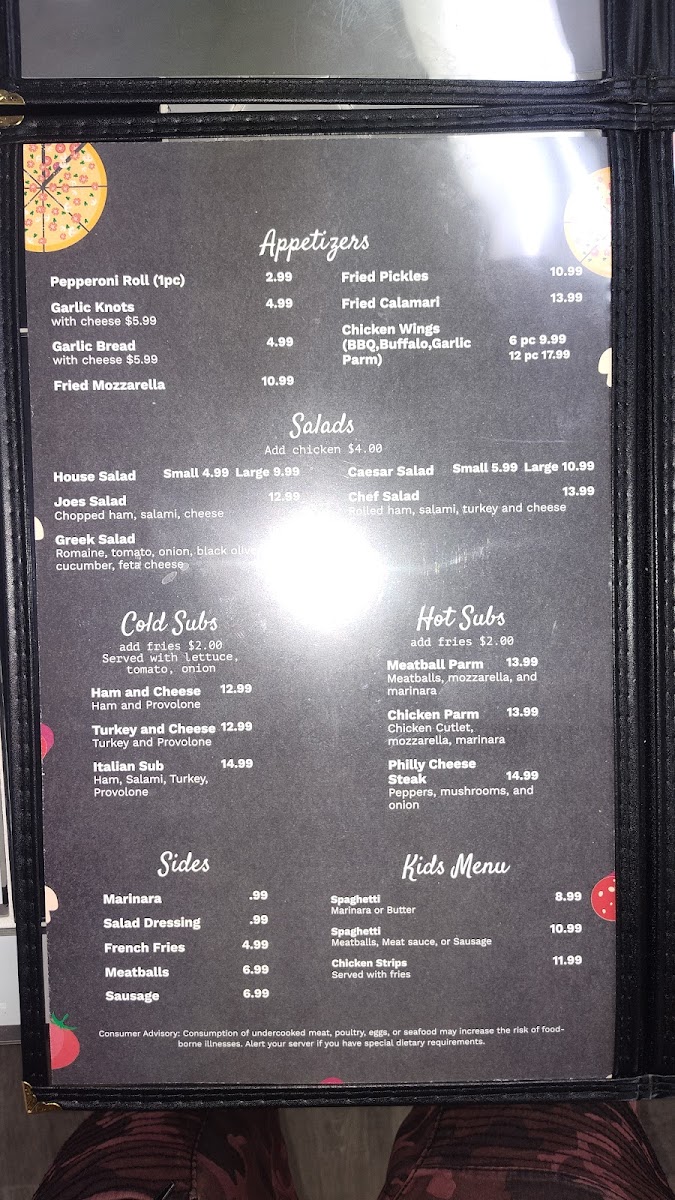 Joes Italian Restaurant Photo Menu 8