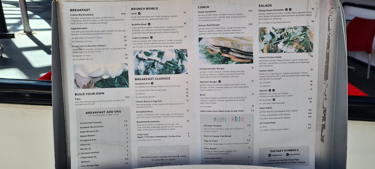 Crema Espresso Photo Menu 2