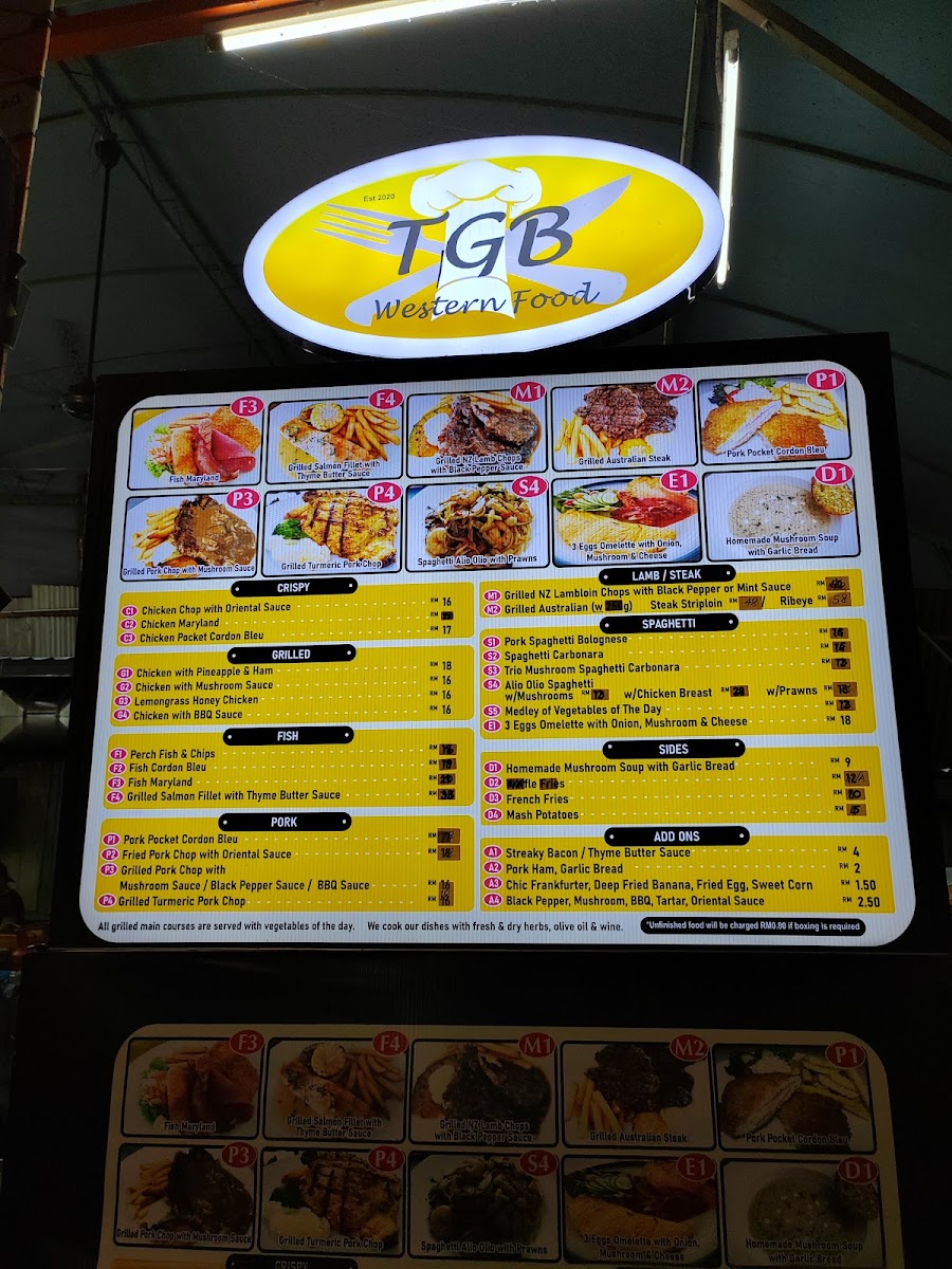 TGB Western Food Photo Menu 4