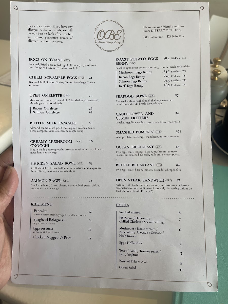 Ocean Breeze Eatery Photo Menu 5