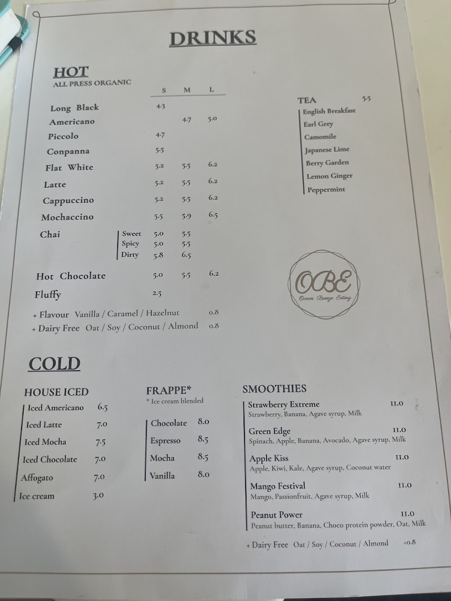 Ocean Breeze Eatery Photo Menu 6