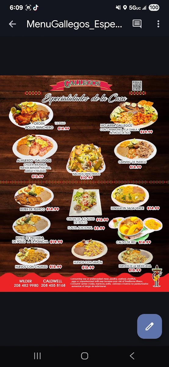 Gallegos meat market Photo Menu 3