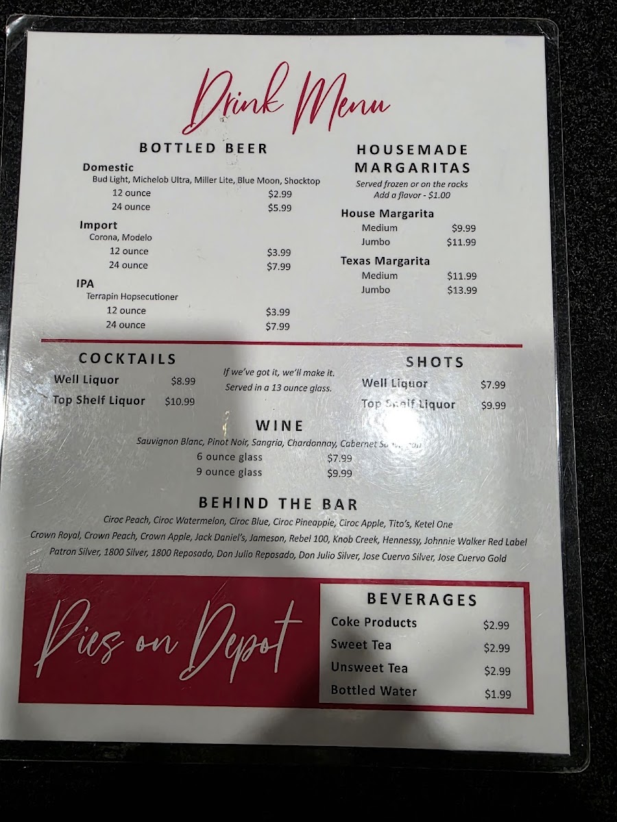 PIES on DEPOT Photo Menu 1
