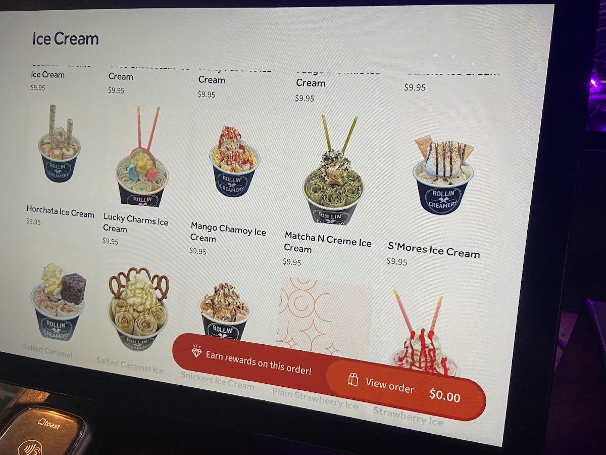 Rollin Creamery Photo Menu 1