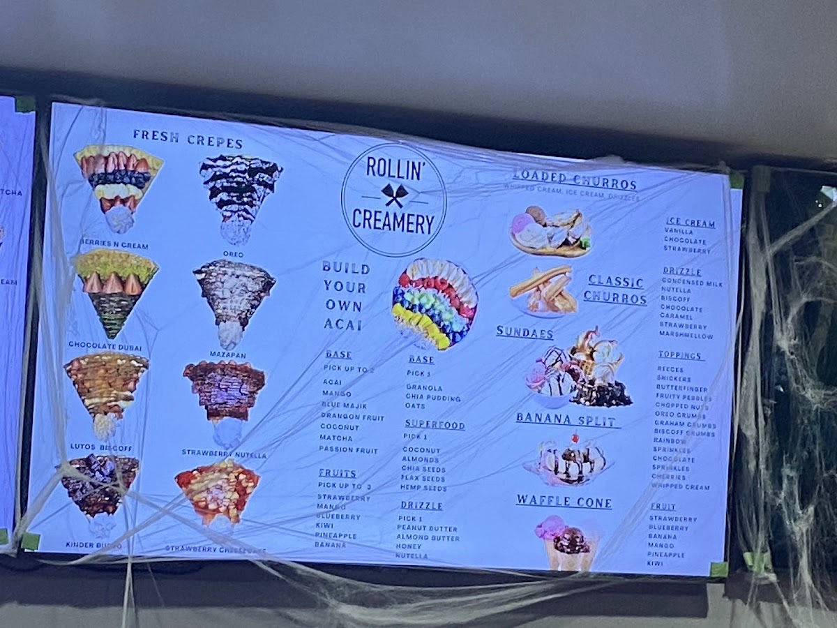 Rollin Creamery Photo Menu 3