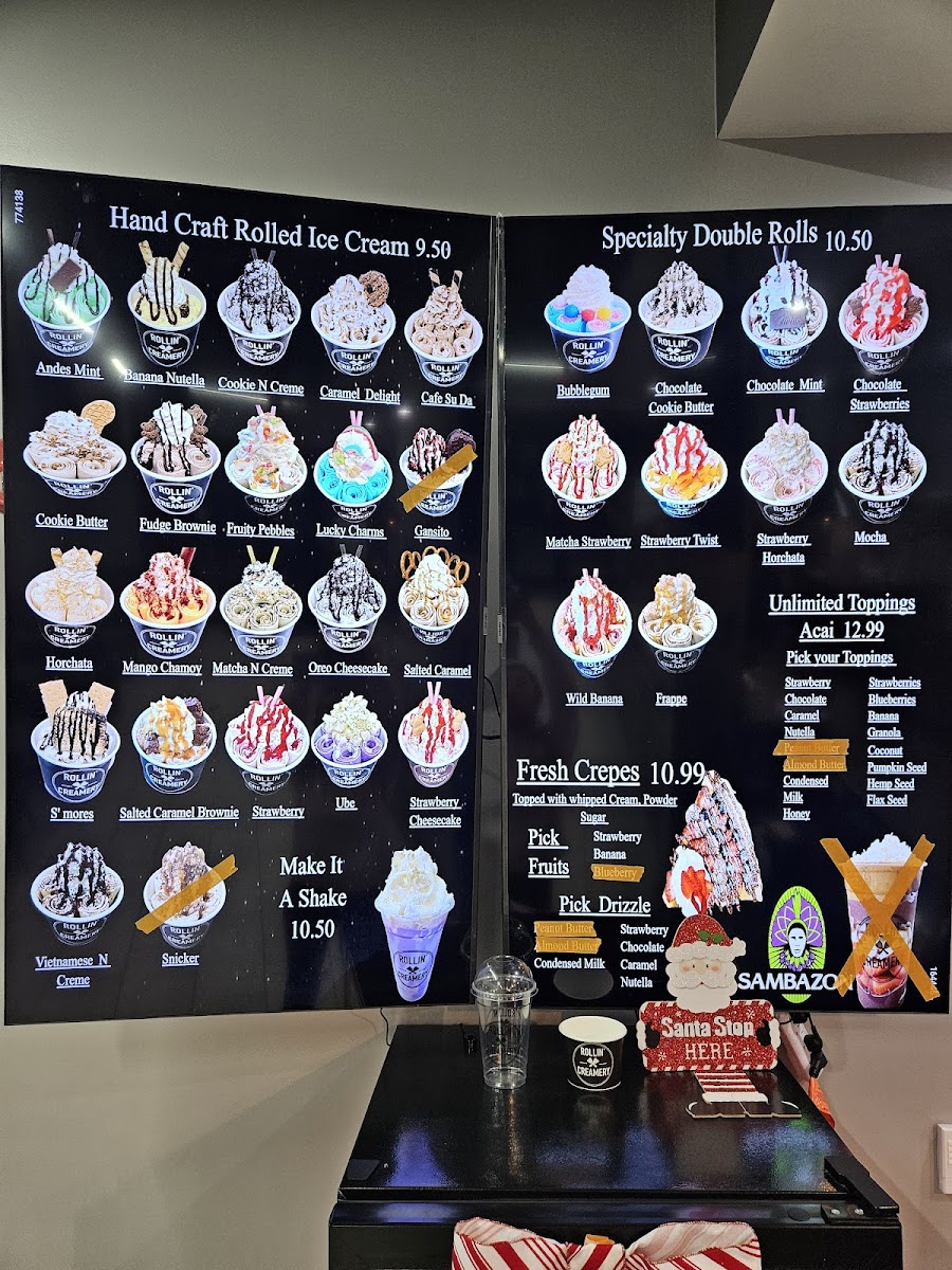 Rollin Creamery Photo Menu 5