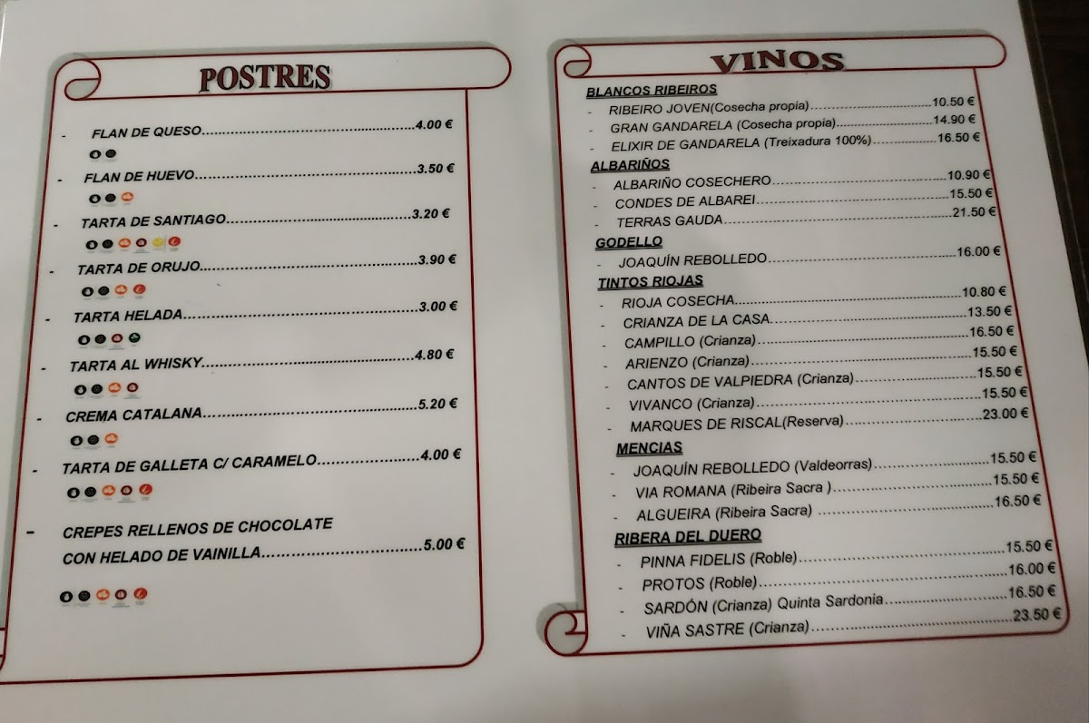 Meson As Cavas Photo Menu 2