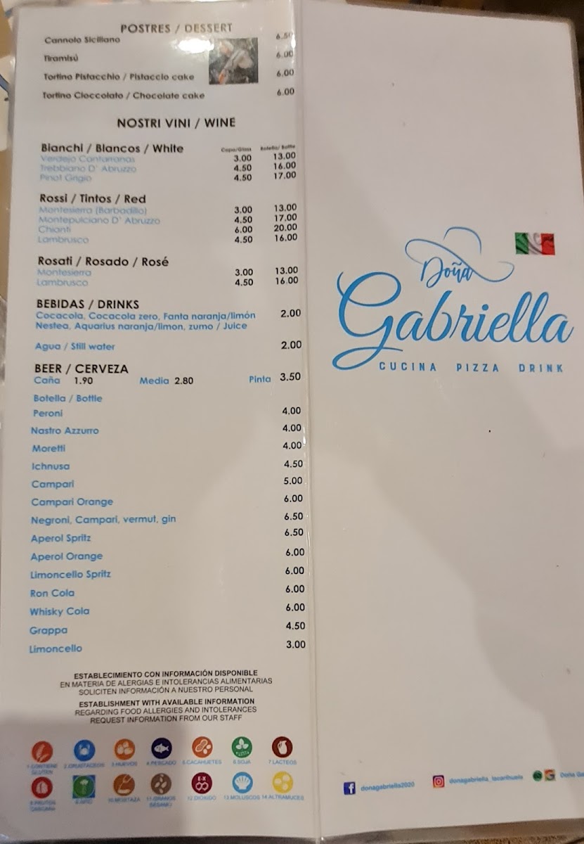 Doña Gabriella Photo Menu 7