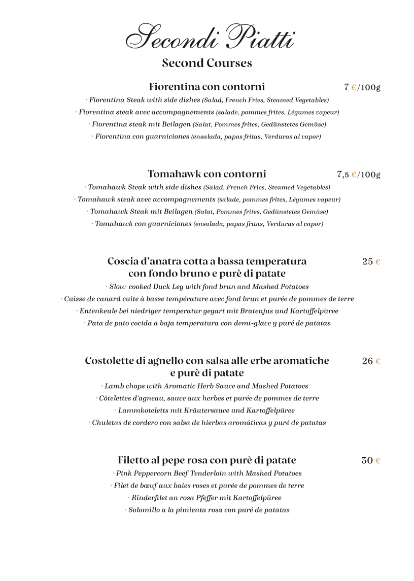 Osteria Fanal del Codega Photo Menu 3