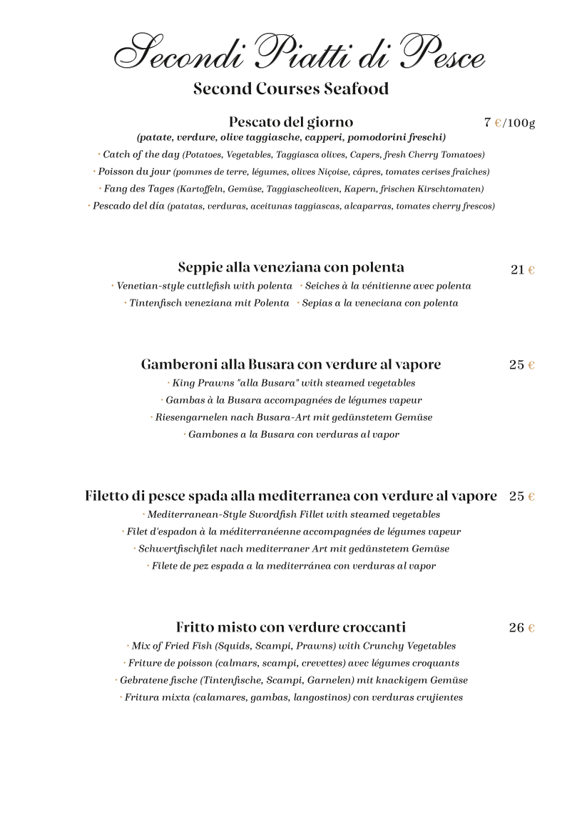 Osteria Fanal del Codega Photo Menu 5