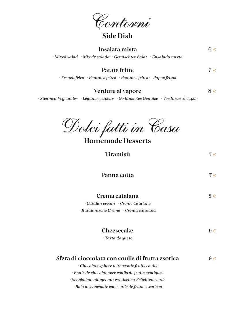 Osteria Fanal del Codega Photo Menu 7
