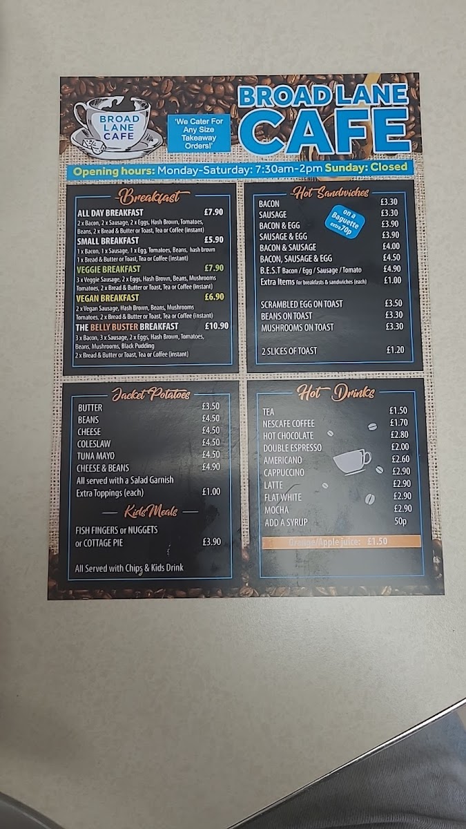 Broad Lane Cafe Photo Menu 2