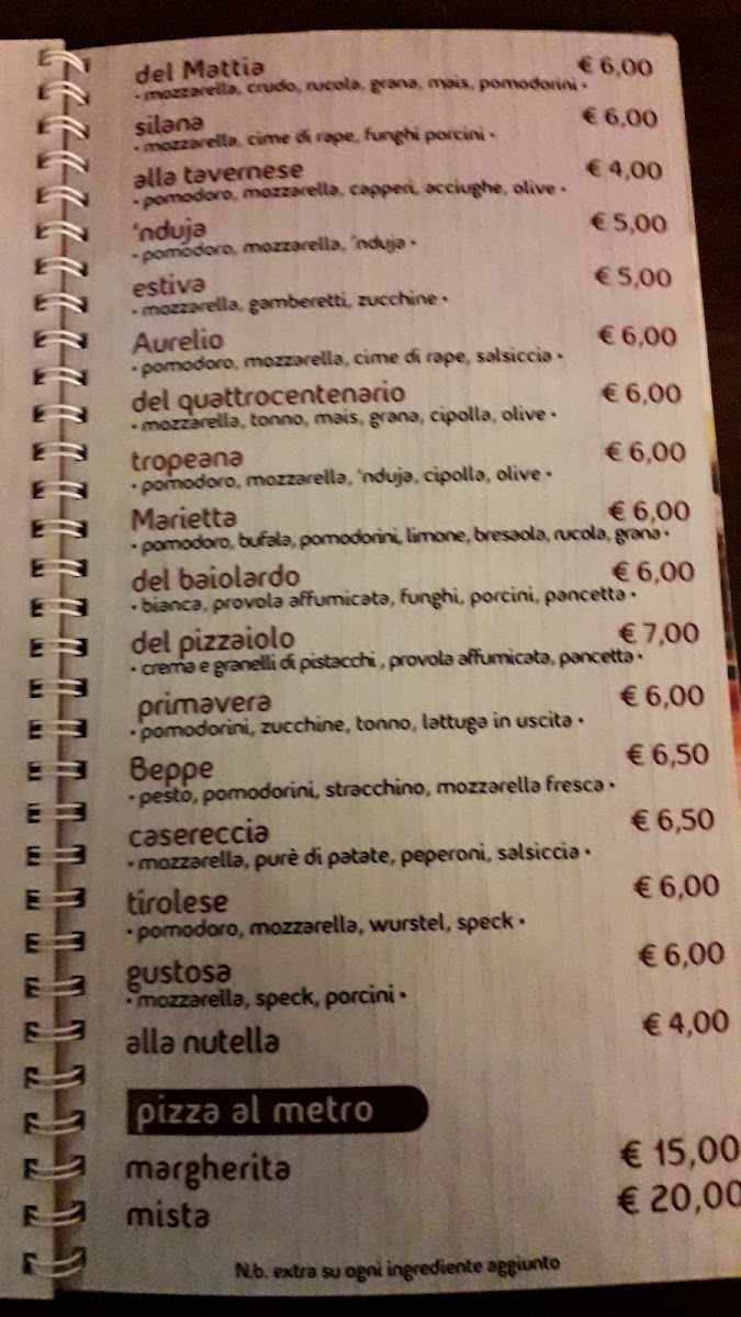 Mattia'S Pub Photo Menu 1