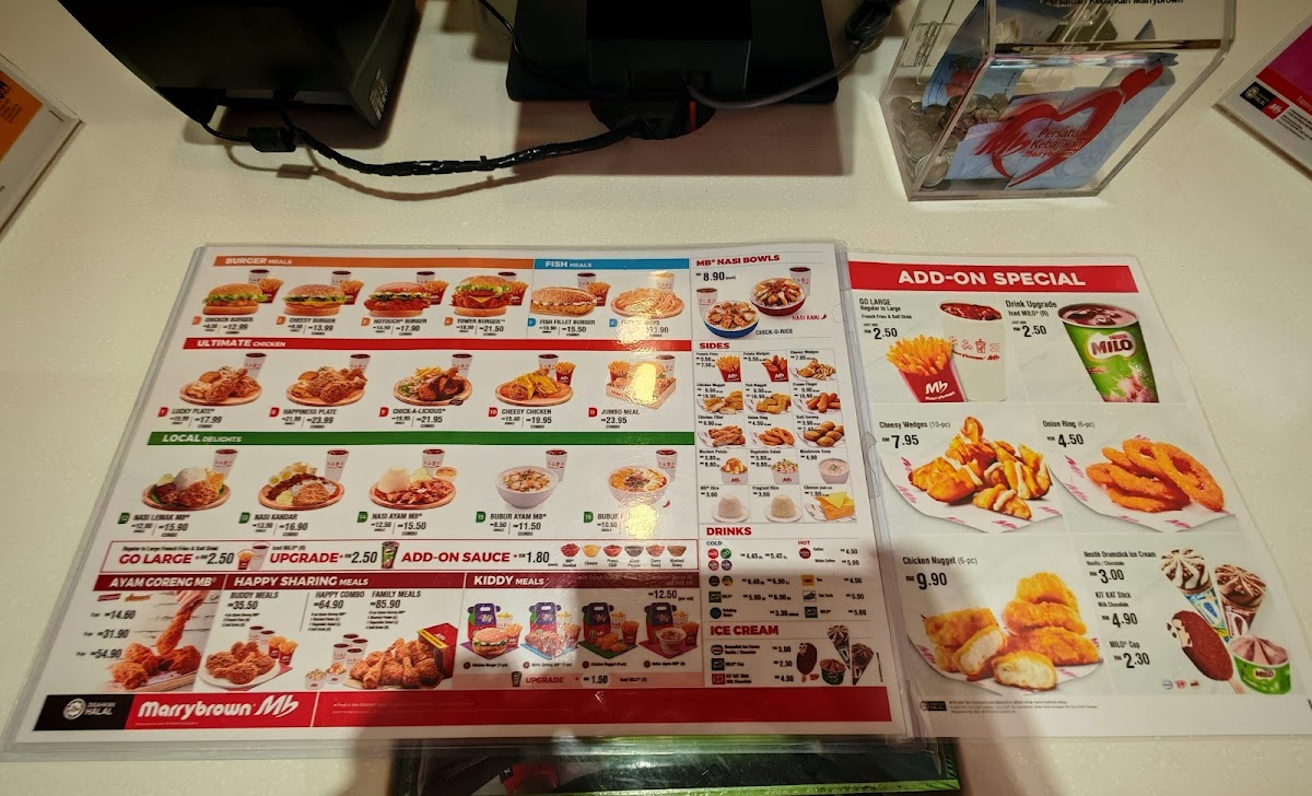 Marrybrown Caltex Machang Bubok Photo Menu 1