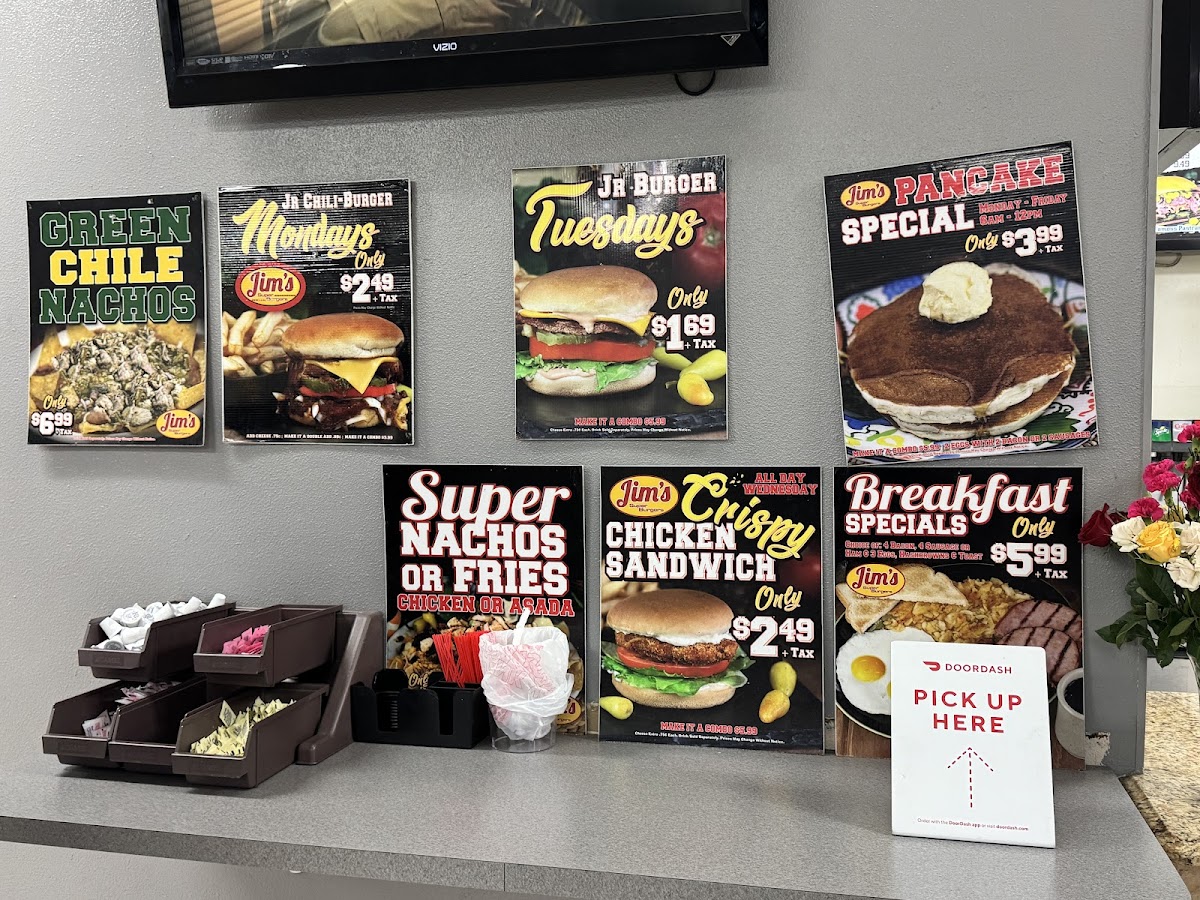 Jim's Super Burgers Photo Menu 2
