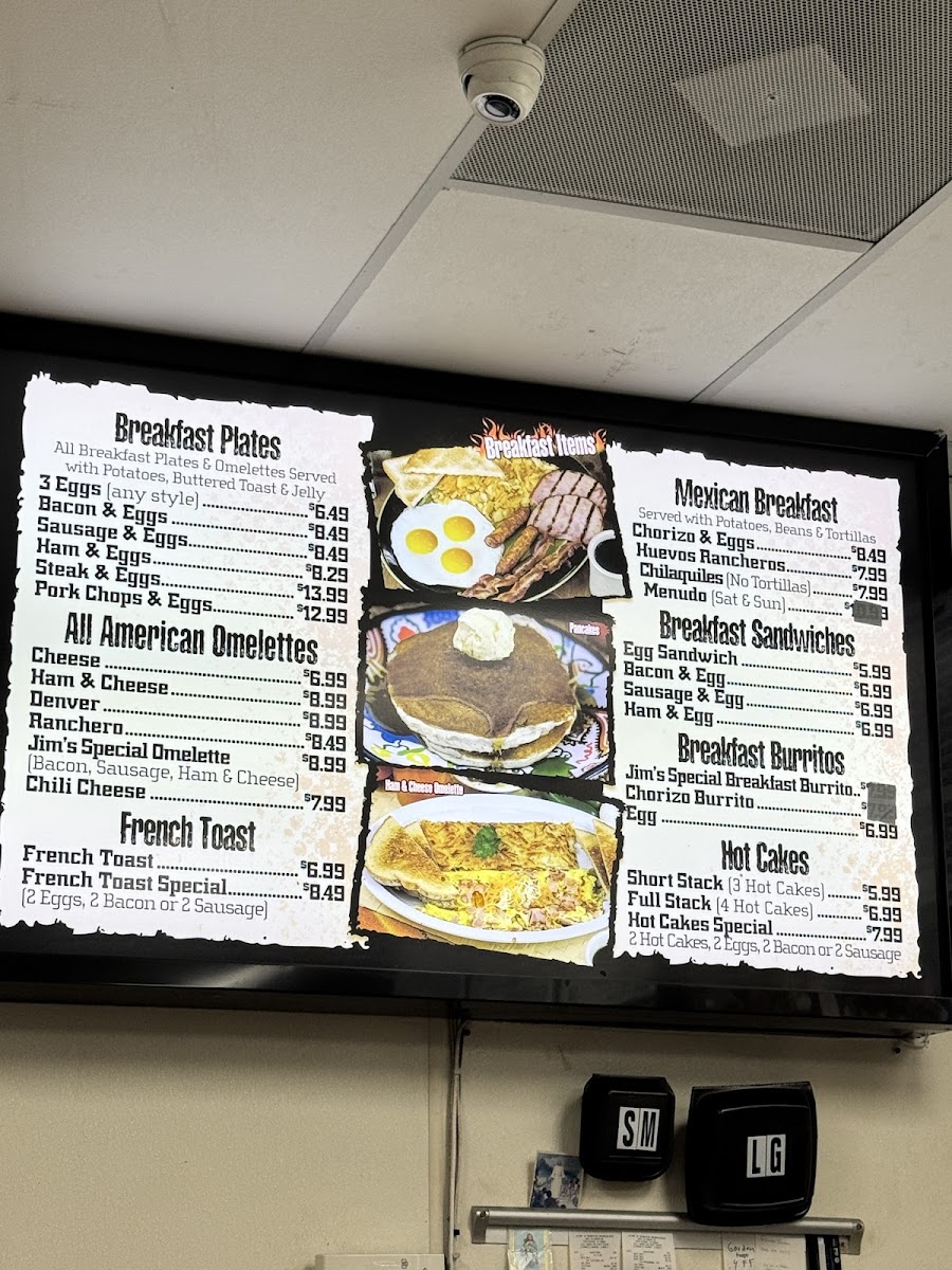 Jim's Super Burgers Photo Menu 3