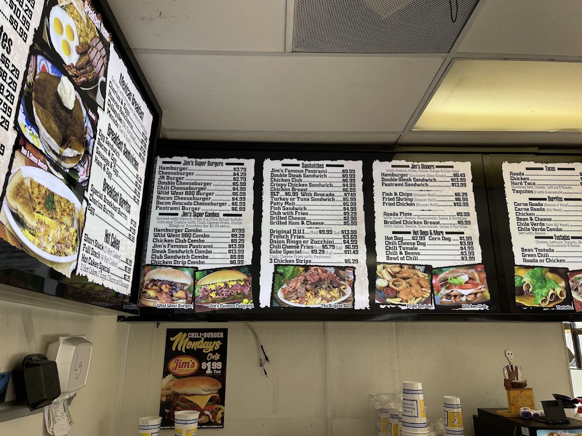 Jim's Super Burgers Photo Menu 5