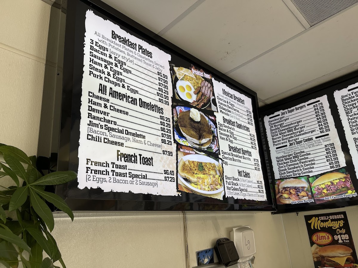 Jim's Super Burgers Photo Menu 8