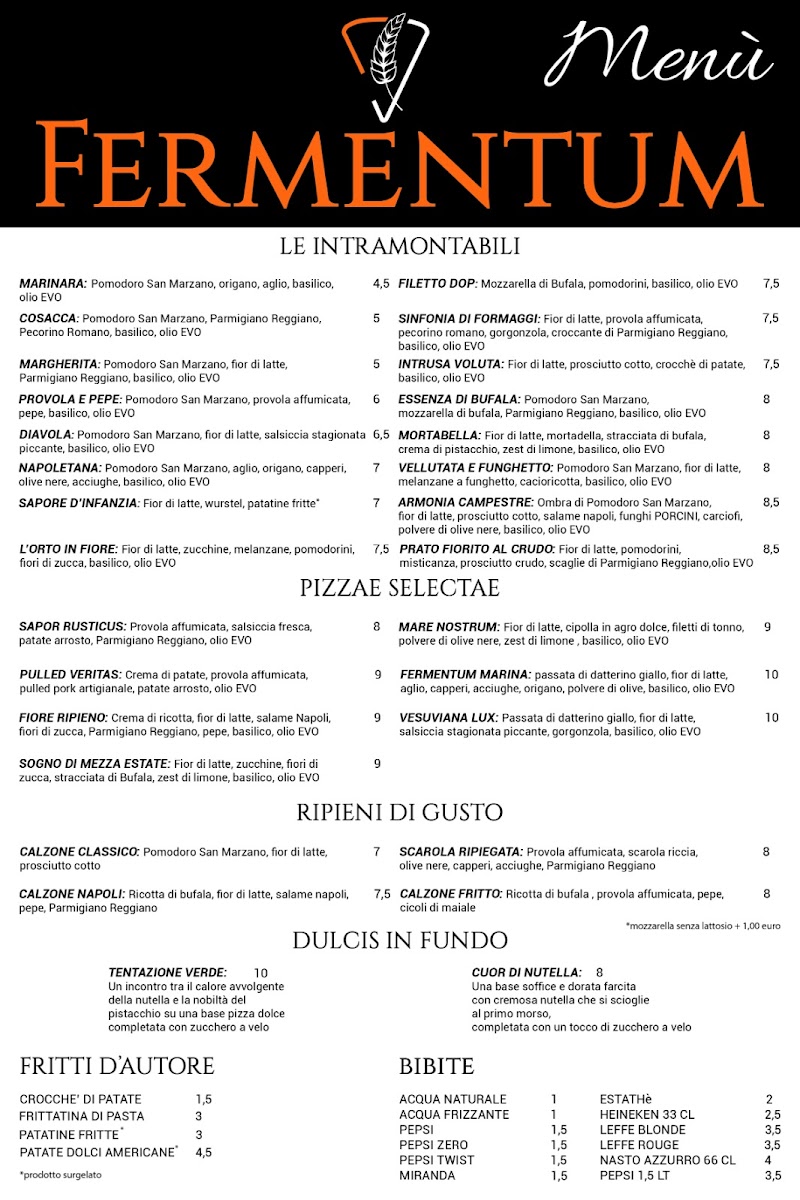 Fermentum Pizza e Fritti di Rosario Parisi Photo Menu 1