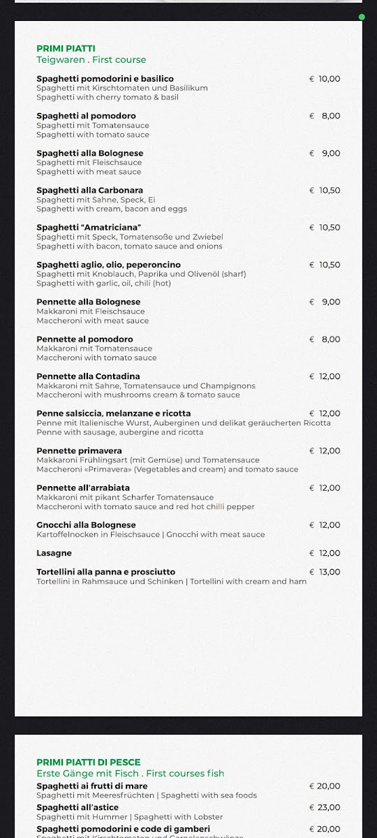 Ristorante Pizzeria Pineda 1983 Photo Menu 9
