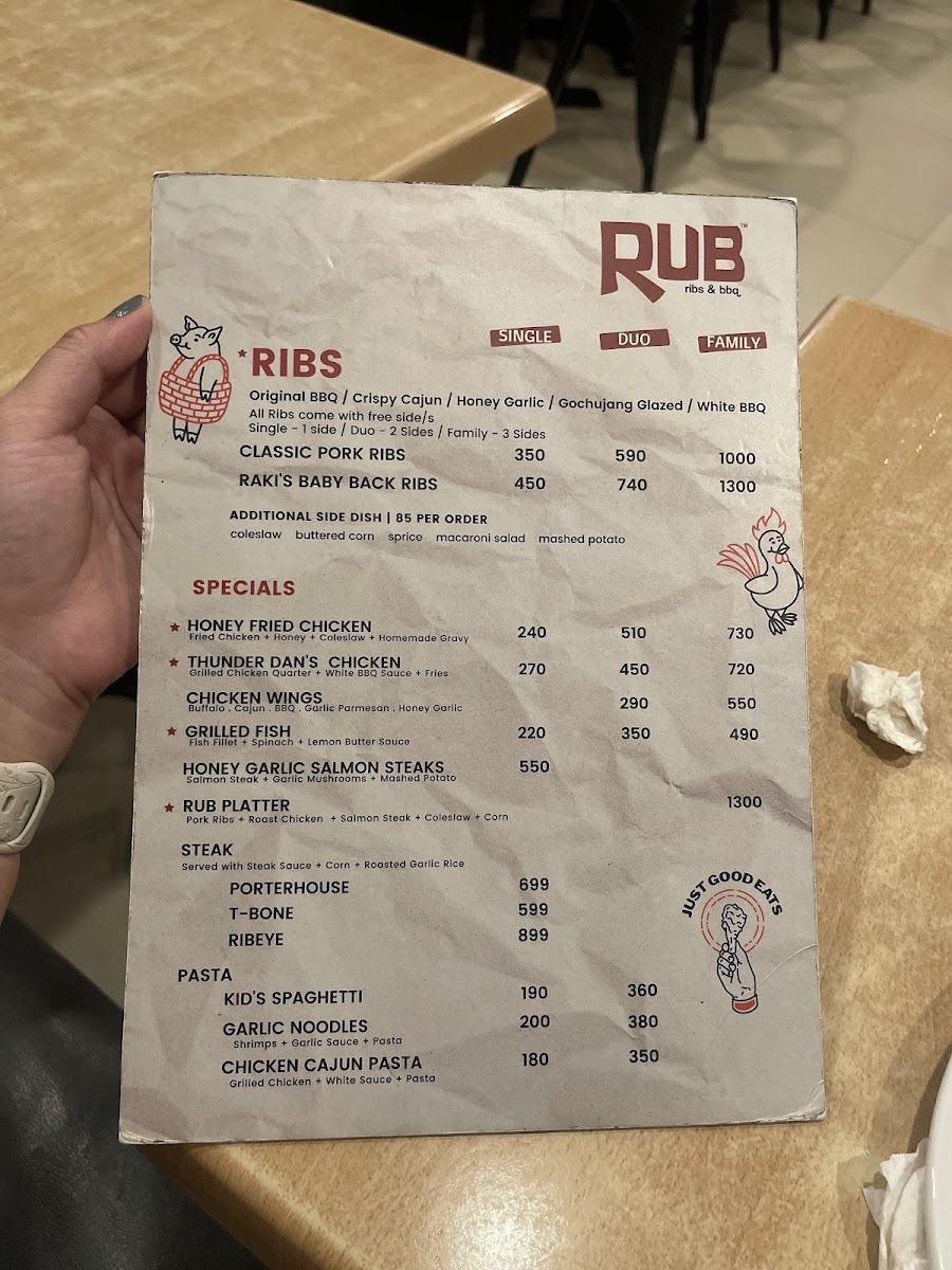 RUB Ribs & BBQ - Kapitolyo Photo Menu 10