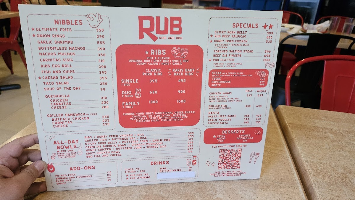 RUB Ribs & BBQ - Kapitolyo Photo Menu 2