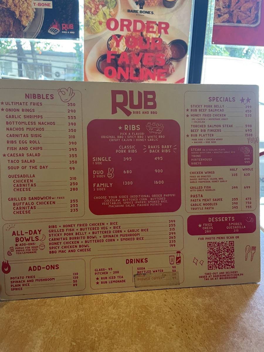 RUB Ribs & BBQ - Kapitolyo Photo Menu 3