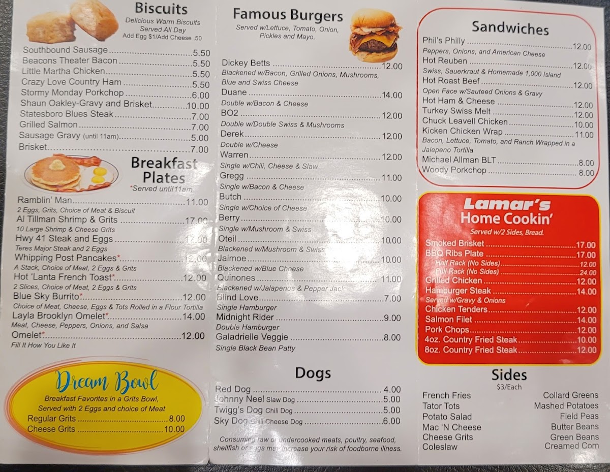Famous Mike's of Macon Photo Menu 3