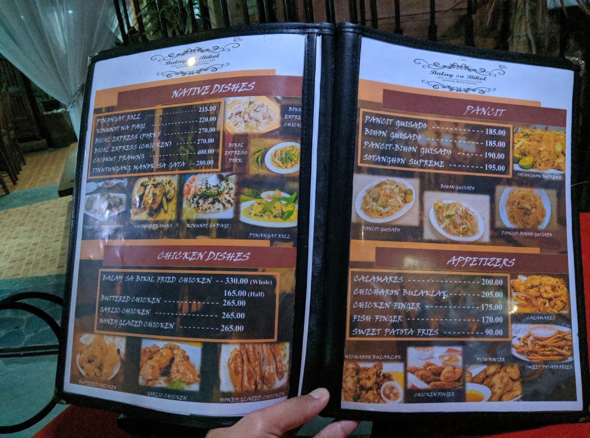 Balay sa Bikol Photo Menu 9