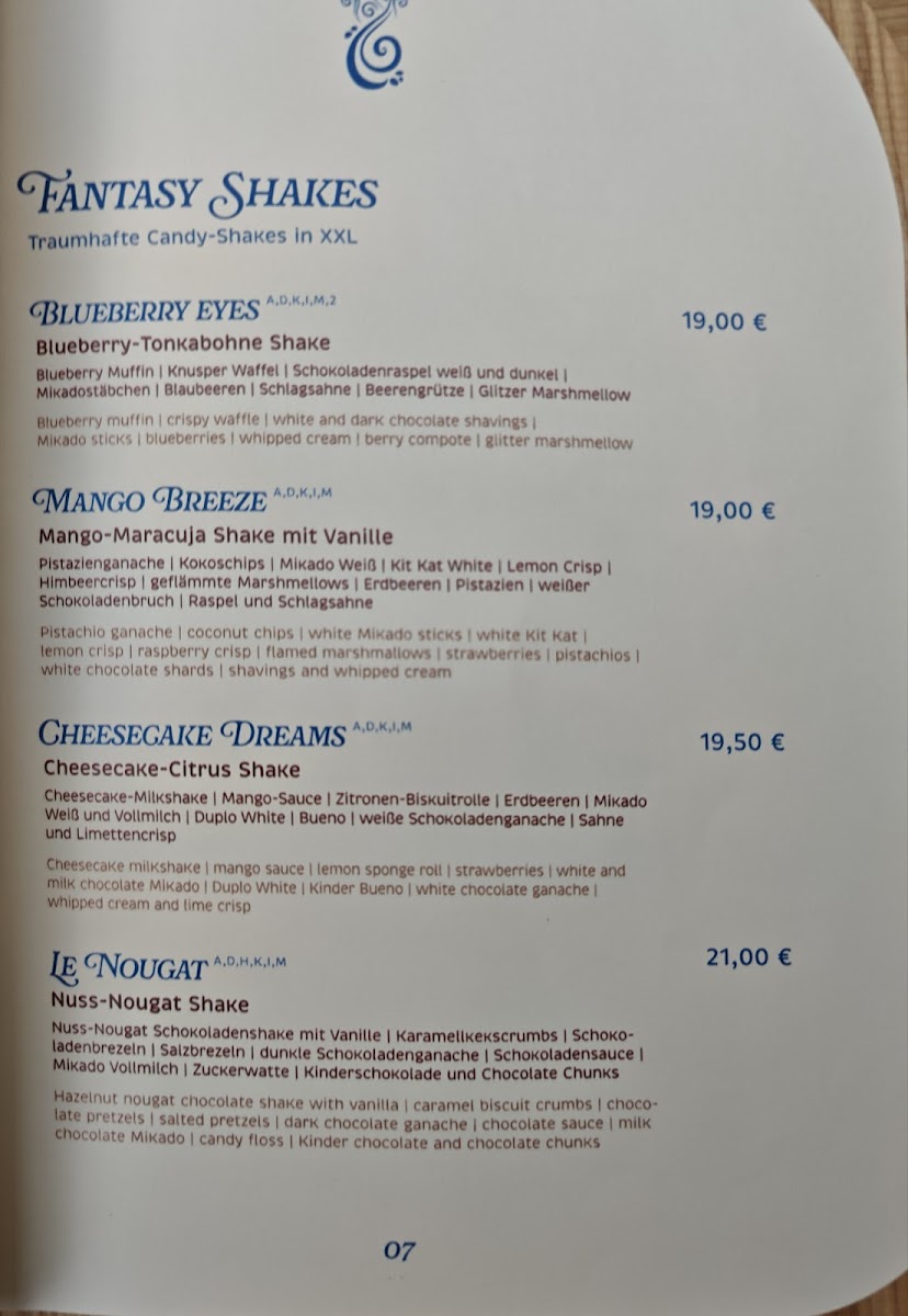 Phenie's Shakes & Pancakes Photo Menu 1