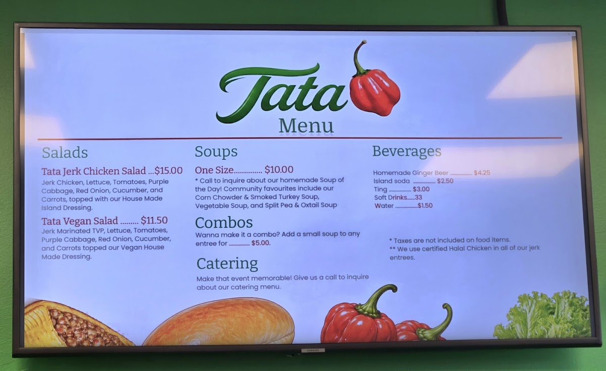 Tata - Hot Sauce, Take Out & Catering Photo Menu 2